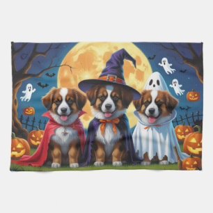Linge De Cuisine Chiens bergers belges Citrouille Halloween Funny