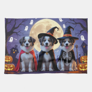 Linge De Cuisine Chiens de berger anatoliens Citrouille Halloween d