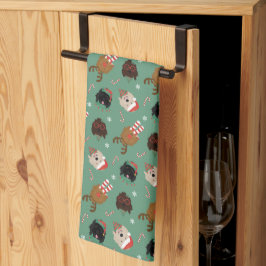Linge De Cuisine Chiens de Noël Goldendoodle