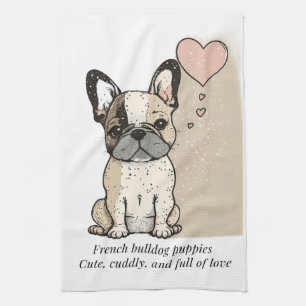 Linge De Cuisine Chiens français - Mignonnes et pleins d'amour
