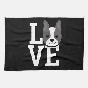 Linge De Cuisine Chiffre de taureau français Love Frenchie Good A