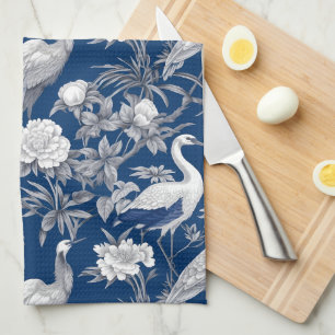 Linge De Cuisine Chinoserie bleu et blanc Série Design 7