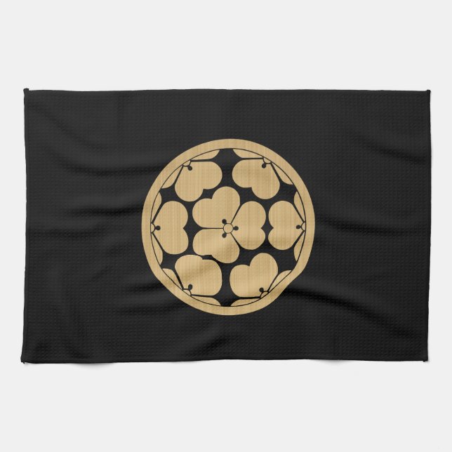 Linge De Cuisine Chosokabe Mon clan samouraï japonais (Horizontal)