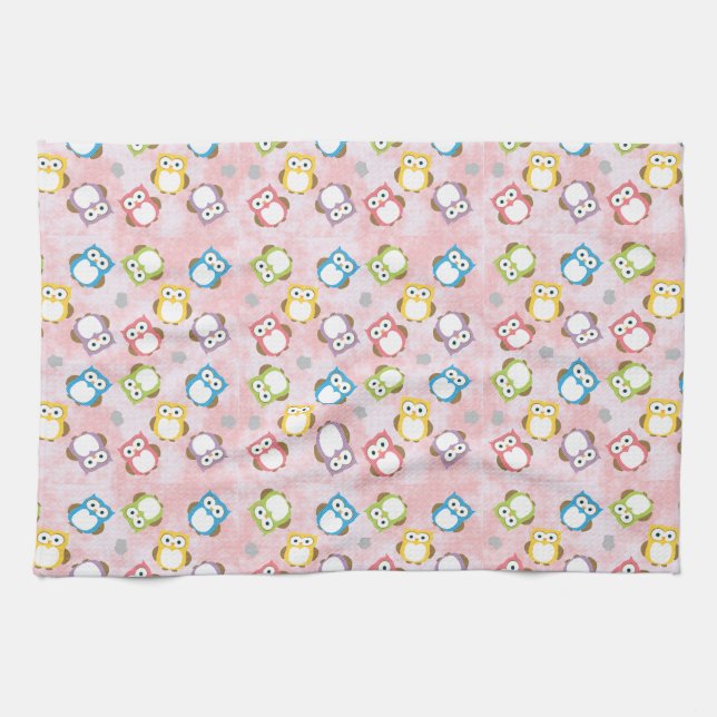 Linge De Cuisine Chouettes (Horizontal)