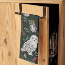 Chouettes trouvées en Alaska Kitchen Towel