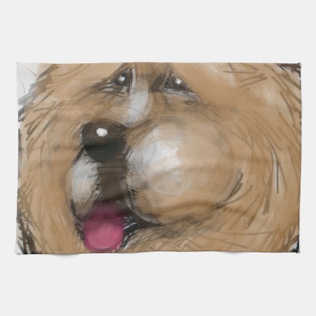 Linge De Cuisine Chow Chow (Horizontal)