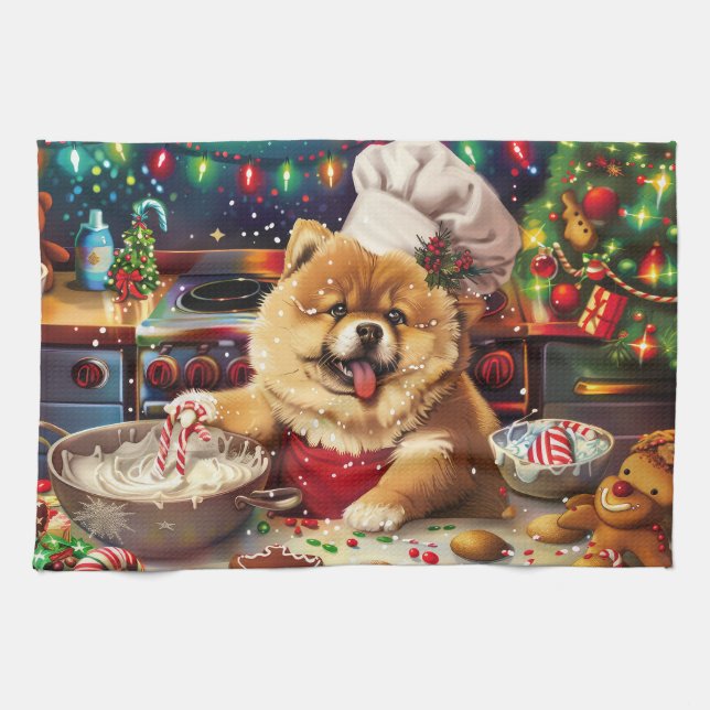 Linge De Cuisine Chow Chow Holiday Baking : Festive Noël (Horizontal)