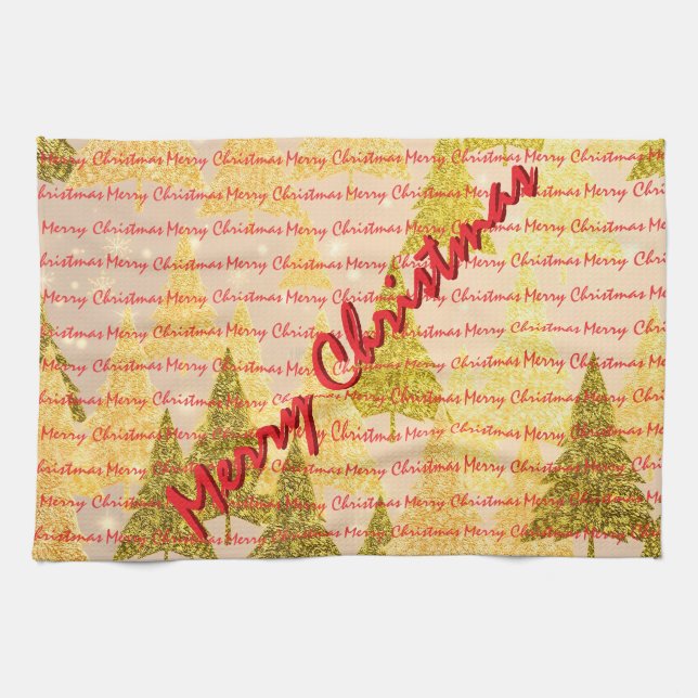 Linge De Cuisine Christmas Luxury Christmas Trees Festive (Horizontal)
