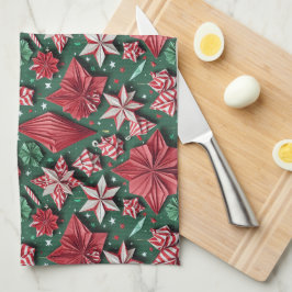 Linge De Cuisine Christmas origami handicrafts 12 - Kitchen Towel