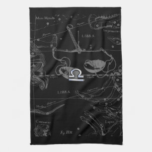 Linge De Cuisine Chrome Argent comme Libra Zodiac Connexion Heveliu