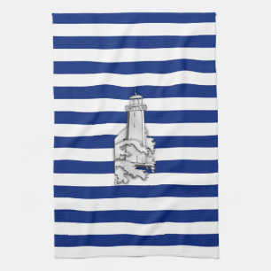 Linge De Cuisine Chrome comme phare sur les rayures nautiques