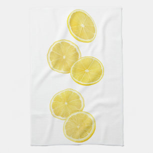Linge De Cuisine Chute de morceaux de citron