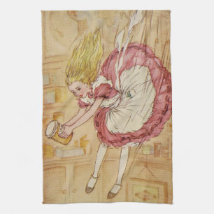 Linge De Cuisine Chute vers le bas le terrier de lapin