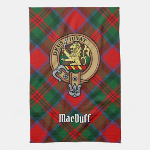 Linge De Cuisine Cimier du clan MacDuff sur tartan