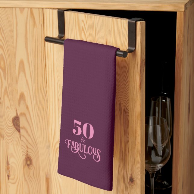 Linge De Cuisine Cinquante et fabuleux Anniversaire de Bourgogne (Pliage en tiers)