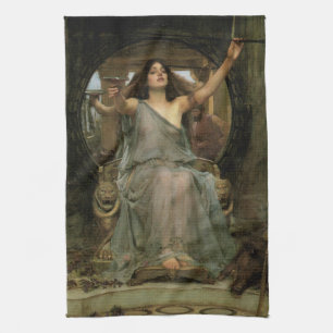 Linge De Cuisine Circe Offering the Cup to Ulysses par JW Waterhous