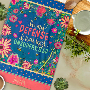 Linge De Cuisine Citation amusante non surveillée Nom des abeilles 