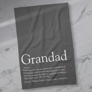 Linge De Cuisine Citation de définition de grand-père amusant Papa