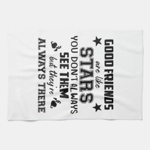 Linge De Cuisine Citation de T-Shirt d'Amitié Bon Ami Comme Étoile