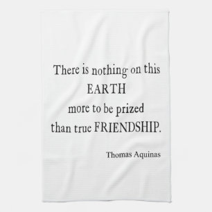 Linge De Cuisine Citation inspirée d'amitié vintage d'Aquinas