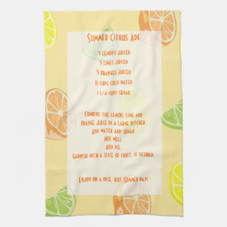 Linge De Cuisine Citron, chaux, recette orange d'Ade d'agrume