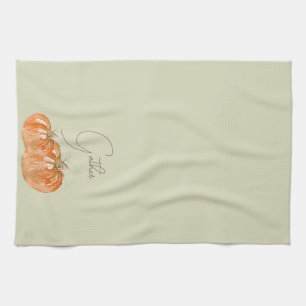 Linge De Cuisine Citrouille "Rassembler"