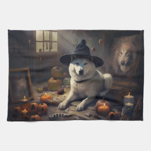 Linge De Cuisine Citrouilles d'Akita Halloween Épouvantables