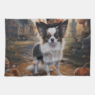 Linge De Cuisine Citrouilles Papillon Halloween Épouvantable