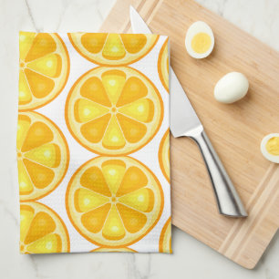 Linge De Cuisine Citrus tropical ÉTÉ FRUITS Orange citrons tranche