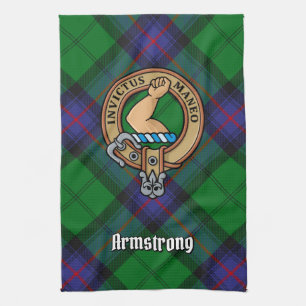 Linge De Cuisine Clan Armstrong Crest sur Tartan Kitchen Towen