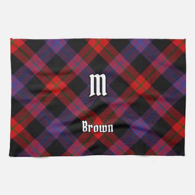 Linge De Cuisine Clan Brown Tartan (Horizontal)