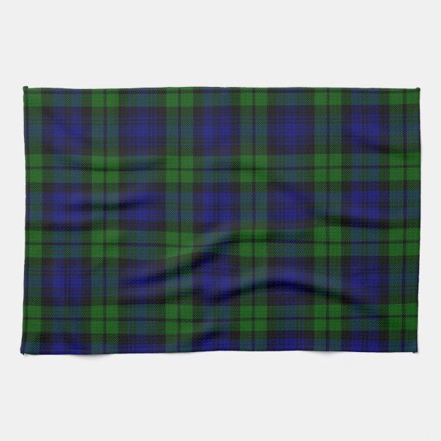 Linge De Cuisine Clan de Campbell de tartan de Blackwatch (Horizontal)