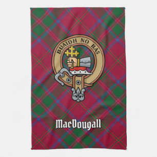 Linge De Cuisine Clan MacDougall Crest sur Tartan