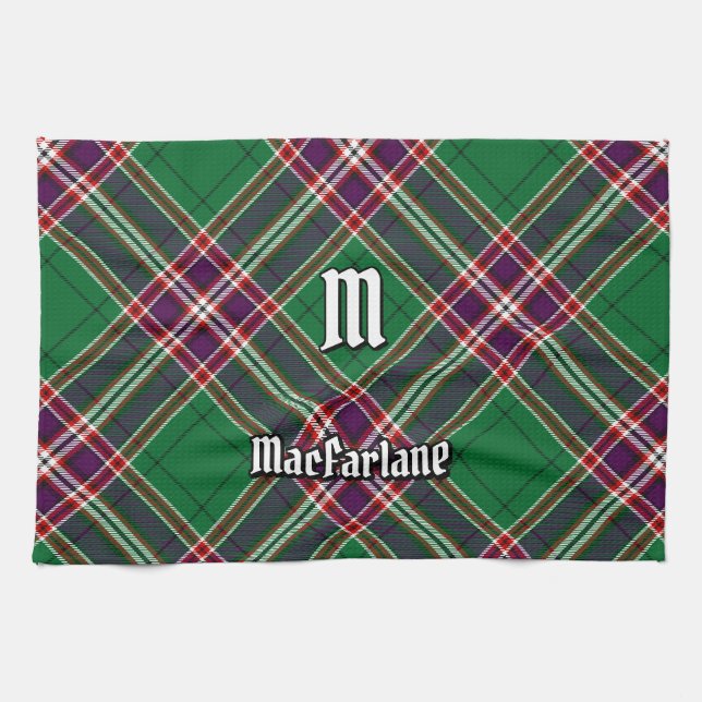 Linge De Cuisine Clan MacFarlane Chasse moderne Tartan (Horizontal)