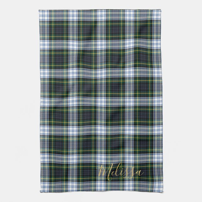 Linge De Cuisine Clan personnalisé Gordon Tartan Nom du plan (Vertical)