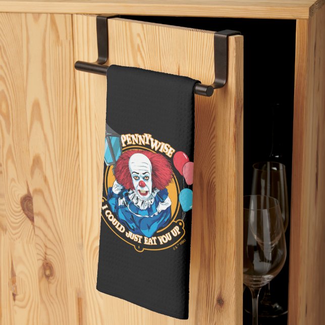 Linge De Cuisine Classic Pennywise - Je Pourrais Juste Vous Manger  (Pliage en tiers)