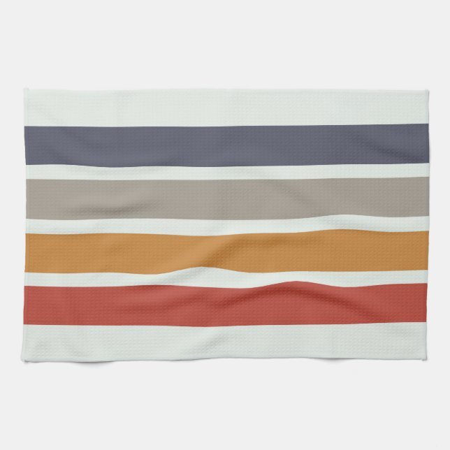 Linge De Cuisine Classic Retro Stripes Douche Rideau Linge (Horizontal)