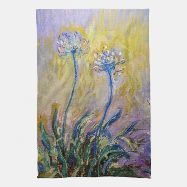 Linge De Cuisine Claude Monet - Agapanthus (Vertical)