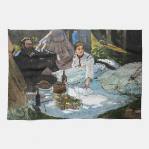 Linge De Cuisine Claude Monet - Déjeuner sur l'herbe, panneau droit