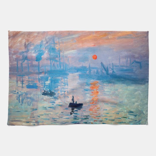 Linge De Cuisine Claude Monet - Impression, lever de soleil (Horizontal)
