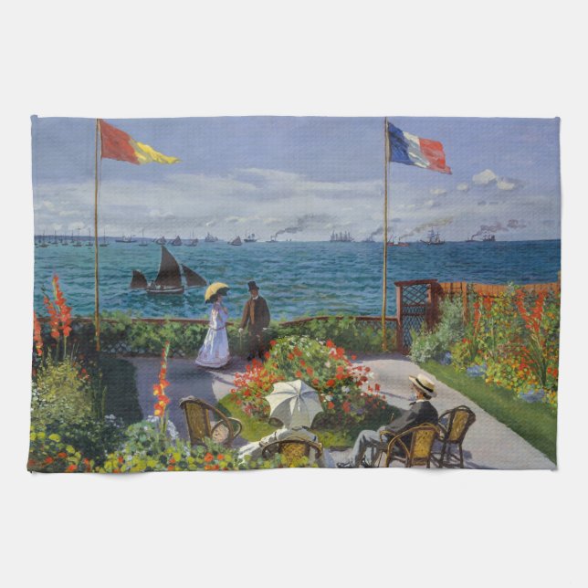 Linge De Cuisine Claude Monet - Jardin de Sainte-Adresse (Horizontal)