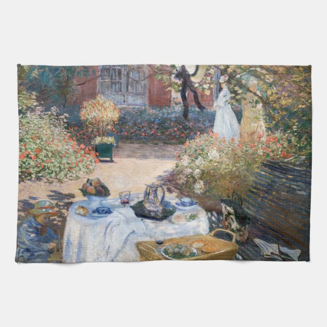 Linge De Cuisine Claude Monet - Le déjeuner, panneau décoratif (Horizontal)
