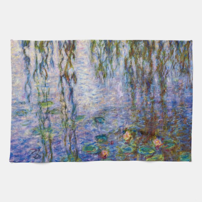 Linge De Cuisine Claude Monet - Lys d'eau (Horizontal)
