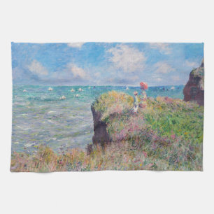 Linge De Cuisine Claude Monet - Promenade Cliff à Pourville