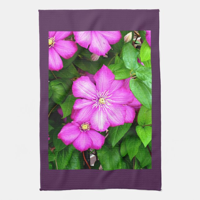 Linge De Cuisine Clematis (Vertical)