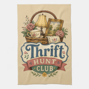 Linge De Cuisine Club de chasse aux bonnes affaires Cottagecore vin