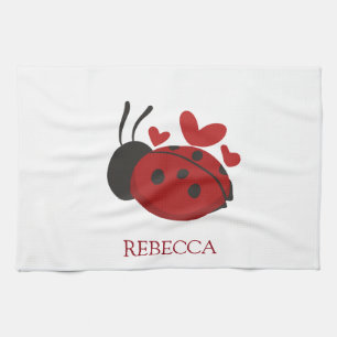 Linge De Cuisine coccinelle personnalisée