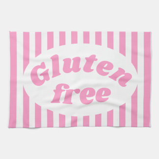 Linge De Cuisine Coeliac rose blanc gluten sans étiquette