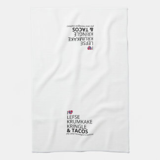 Linge De Cuisine Cœur de drapeau norvégien personnalisé