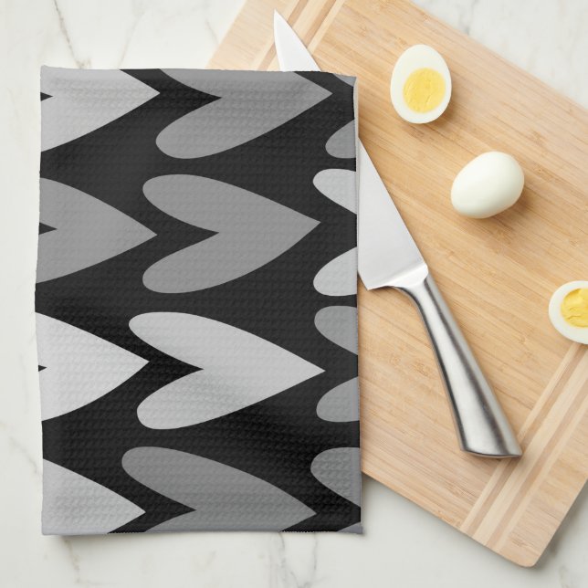 Linge De Cuisine Coeurs 4 (Quart Plié)